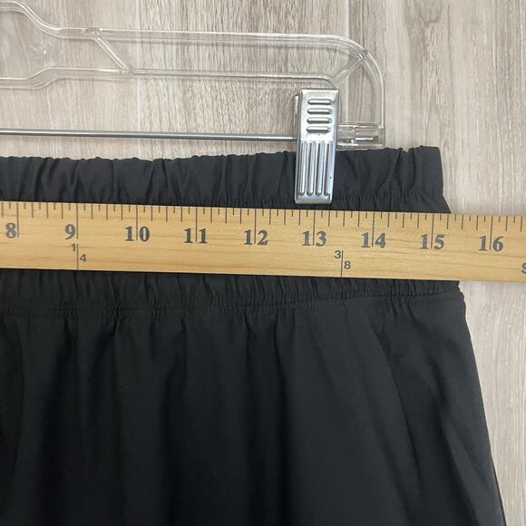 Vintage Nike Mesh Big Logo Skirt Size Medium Lined A Line Black / White Rush - Picture 9 of 13